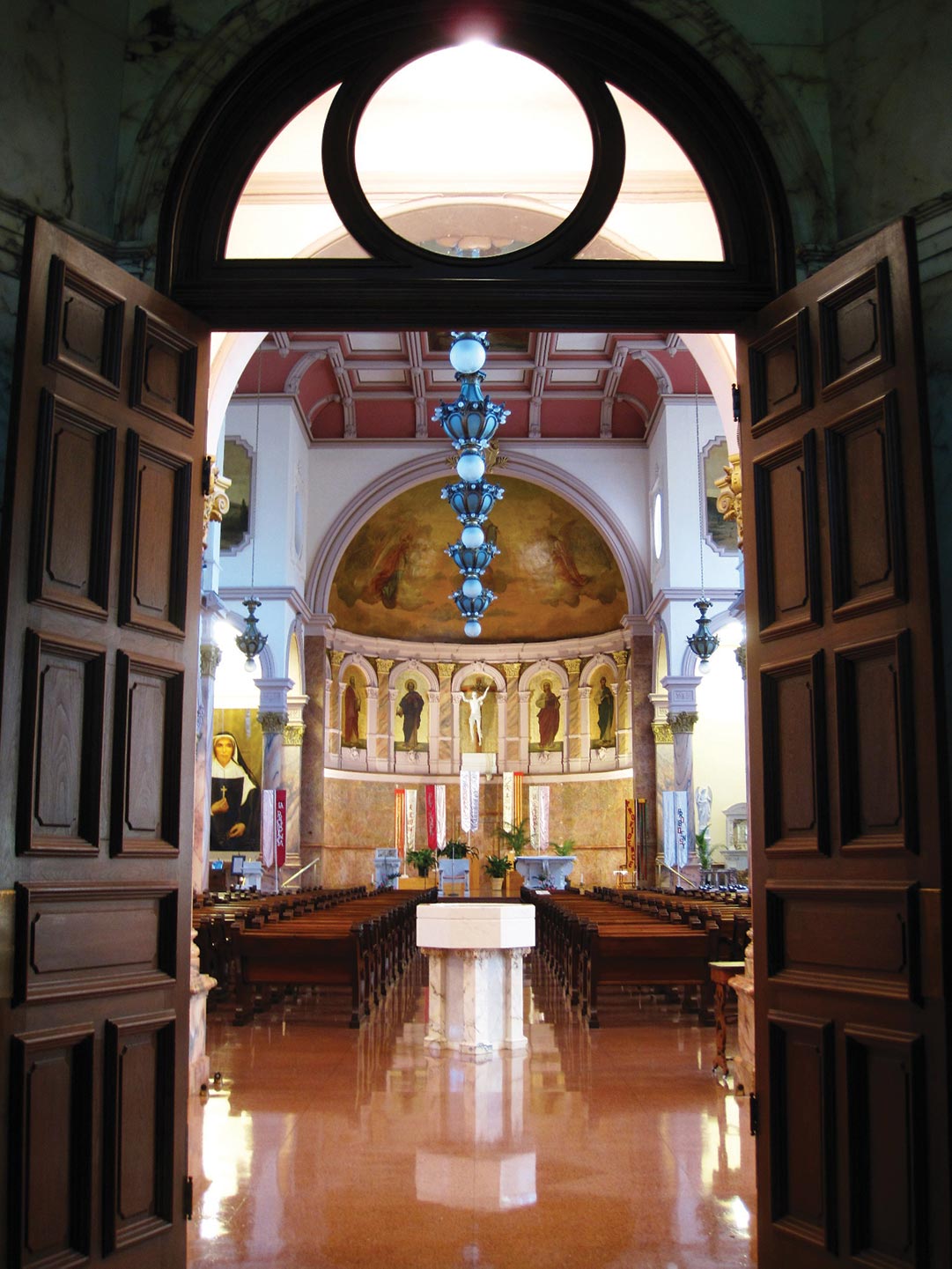 Interior view of the Church of the Immaculate Conception